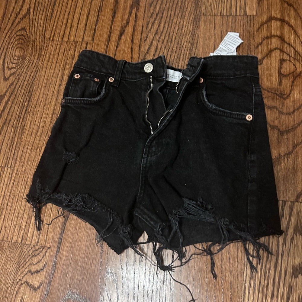 Black Zara Jean Shorts